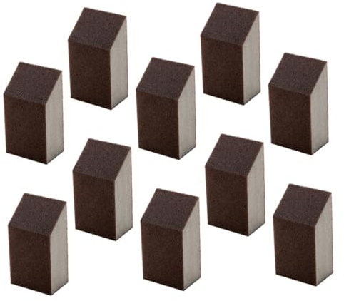 minkissy 20 Stück Schmirgelschwamm Geschirrspüler Topf Reinigungsschwamm Nass Trocken Schleifschwamm Rost Reinigungsschwämme Metall Schleifpapier Pfanne Waschen Metall Schrubber Korund Geschirr