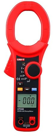 UHCPVHQQQ UT220 UT221 UT222 2000A/2500A Digital Clamp Meter AC DC Current Voltage Meter Auto Range Multimeter Continuity Buzzer/Diode Tester analyser