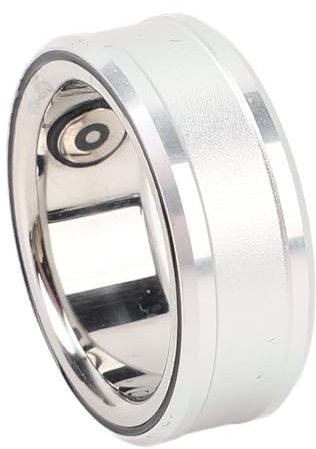 Septpenta Bague Intelligente en Acier Inoxydable pour Homme et Femme, Surveillance de la Température Corporelle et Des Pas, Tracker Léger de Fitness et de Santé, Bague de Sport Tendance(18)