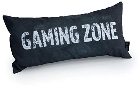 Game Over Gaming-Kissen | Innenbereich Wohnzimmer Gamer Kissen mit Fulling | Wasserfestes Videospiel Kopfkissen | Perfektes Gaming-Kissen Zierkissen Sofakissen für Gamer Spielen Spieler (Grau)