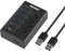 HUB USB 3.2, HUB USB a 4 Porte Adattatore Multiporta con 4×10Gbps Data Portes, Interruttore Indipendente, Cavo USB (100cm), Multipla Hub USB in Alluminio per Laptop, PC, Stampante, Tastiera ecc