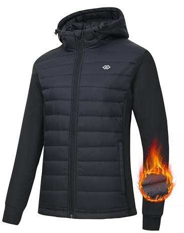 MoFiz Damen Fleecejacke Sportjacke Wanderjacke Outdoorjacke Running Winter Atmungsaktiv Jacke Hybridjacke Freizeitjacke