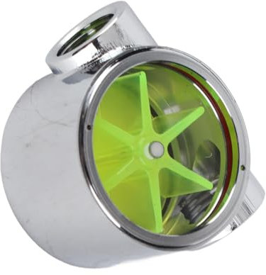 Wasseranzeige, Computer-Wasserkühlungs-Beobachtungstool mit Grünem Laufrad, G1or4-Innengewinde, Kleines und Robustes Design, Geeignet für die Meisten Kühlsysteme, Zarte