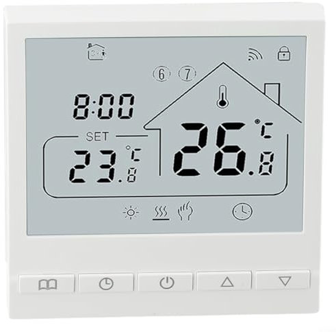 WIFI Electric Underfloor Heating Thermostat, Smart Digital Thermostat, Voice And Remote Control Floor Temperature Controller(WIFI 16A)