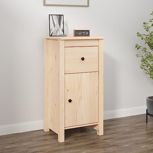 KLYEON Sideboard 40x35x80 cm Massivholz Kiefer,Multifunktionales Sideboard aus Kiefernholz mit Stauraum Perfektes Wohnzimmermöbel Diele & Flur Möbel