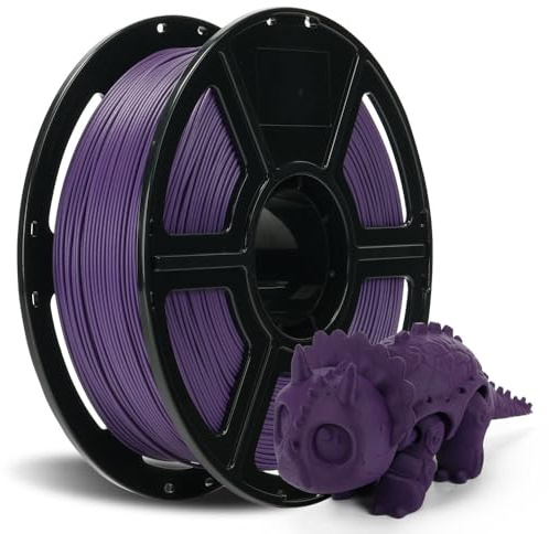 FLASHFORGE Carbon Fiber PETG Filament 1.75mm, Carbon Fiber PETG 3D Printer Filament, 1KG Spool Dimensional Accuracy +/- 0.02mm, Lightweight & Heat-Resistant & Moisture Free (Iris Purple)