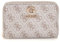 GUESS Zamira Medium Zip Around Wallet Dark Taupe Logo