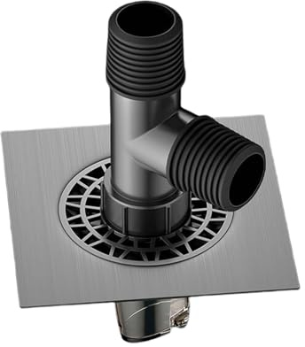 Fazvncv Waschmaschinen-Bodenablauf-Anschluss, Anti-Überlauf, Waschmaschine, Bodenablaufadapter, Badezimmer-Rohr-Abwasseranschluss