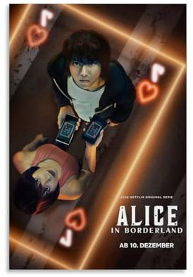 YRAEYWAER Poster Alice im Borderland 2020 (6), ästhetische Dekoration, Wohnzimmer, modern, für Familienschlafzimmer, Schlafzimmer, Wohnzimmer, Wandkunst, Dekoration, Poster, 30 x 45 cm, ungerahmt