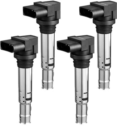 VEVOR 4 x Zündspulen kompatibel mit Audi A1, A3 Seat Alhambra Altea Cordoba Ibiza Leon Toledo Volkswagen Golf Polo Tiguan Vento für Audi 1.4T 1.8T 1.6L Volkswagen 1.4L 1.6L
