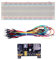 HOOLRZI 3.3V/5V MB102 Breadboard Power Module + 65 Jumper Wires + MB102 830 Points Prototype Bread Board For Kits
