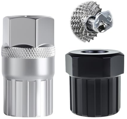 2-teiliges Fahrrad Kassette Werkzeug Set, Schraubkranz Abzieher & Zahnkranzabzieher, Hochwertiger Kasettenabzieher Fahrrad für Ritzelwechsel, Praktisches Fahrrad Kassette Werkzeug für Mountainbikes