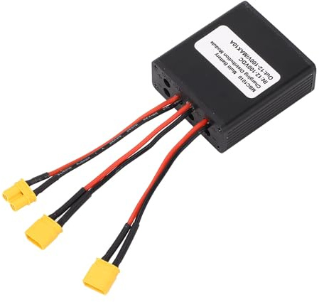 Double Battery Dis, Dual Battery Parallel e A, 12V to 100V 10A Dual ector with XT30U Interface, weight ABS and Metal for