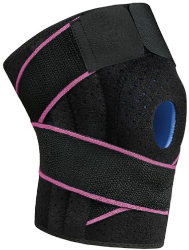 ACWOO Tutore Ginocchio, Ginocchiera Ortopedica Rotulea Confortevole con Stabilizzatori Laterali, Regolabile Ginocchiera Sportiva Neoprene per Corsa, Lesioni al Menisco, Artrite, Infortunio Sportivo
