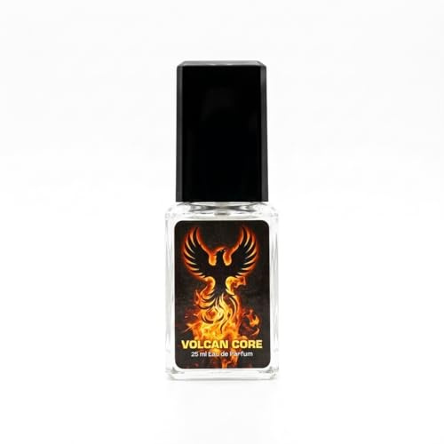 Volcan Core - Kraftvoller Duft mit Bergamotte, Ananas & edlen Hölzern | Frisch holzig & maskulin, 25 ml Glasflakon, Eau de Parfum