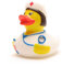 DUCKSHOP I Badeente Krankenschwester I Quietscheente I L: 7,5 cm - inkl. Quietscheentchen-Schlüsselanhänger im Set I Geschenk Mediziner I Präsent Pflegekräfte