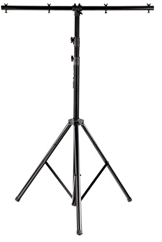 Showlite LS325 Lichtstativ mit Quertraverse (für Bühnen & Konzerbeleuchtung, für bis zu 4 Scheinwerfer, 1,45m-3,25m, max. Traglast: 50 kg)