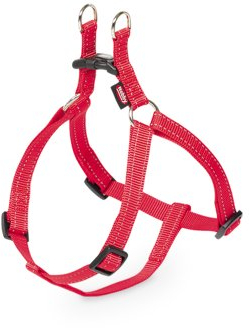 Nobby 74724-01 Hundegeschirr Classic Reflect, Brustumfang 60-86 cm, Breite 25 mm, rot