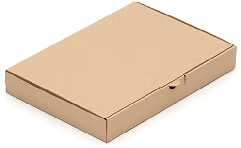 KK Verpackungen Maxibriefkartons 350 x 250 x 50 mm Braun DIN A4+ B4 (Innenmaß 350 x 250 x 50 mm) | 100 Stück, Versandkartons Faltschachteln Maxibrief Post-Kartons für Warensendungen Büchersendungen