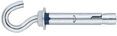 Index ACHG08C Drehhaken, verzinkt M6 x 45, Durchmesser 8, 100 Stück