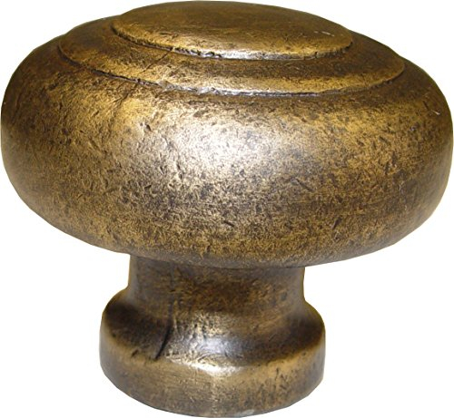 Imex der Fuchs 76813 Rustikaler Türknauf Messing, 62 mm, Platte 30 mm