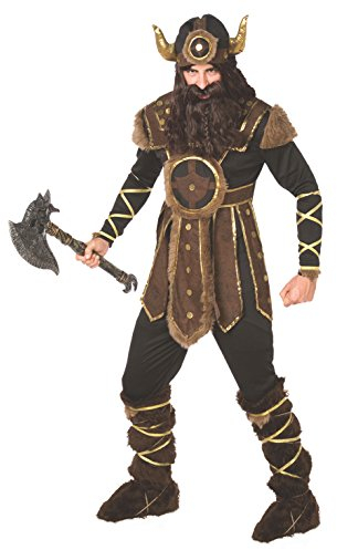Morph Kostüme Wikinger-Kostüm, Wikinger-Kostüm Herren, Wikinger-Kleidung, Wikinger-Kleidung, Wikinger-Kostüm, Halloween-Kostüm, Herren, Karneval, Größe XL