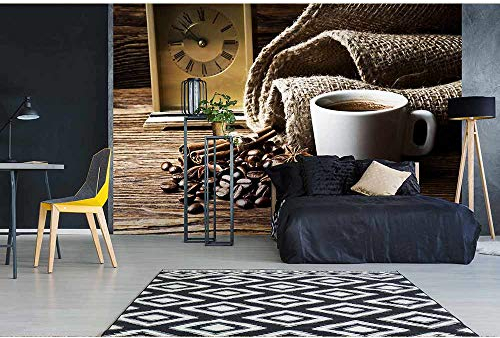 Vlies Fototapete TASSE KAFFEE 375 x 250 cm | Vliestapete - Wandtapete inklusive Kleister | PREMIUM VLIES QUALITÄT