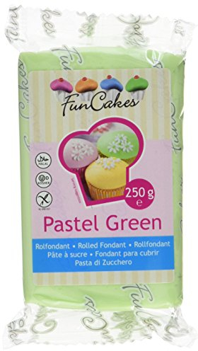 FunCakes Fondant -Pastel grün, 4er Pack (4 x 250 g)