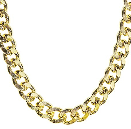 Prollkette massiv Goldkette Hiphop Lude 80er Jahre Mallorca Party