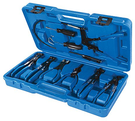 Silverline 984748 Kit per Rimuovere Fascette Stringitubo, Blu, 18-54 mm, Set di 9 Pezzi