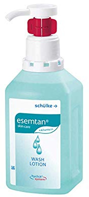 Schülke esemtan® 1 Liter Waschlotion für alle Hauttypen | seifenfreie Hautreinigung für Gesicht und Körper | hautschonend und mild | im praktischen Hycklick Spender