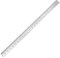 Aluminium Lineal Skalierung cm/Inch: Mit rutschhemmender Beschichtung garantiert ein exaktes Messen durch eine feine flache Kantenführung (60 cm)
