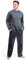 CityComfort Pigiama Uomo Invernale di Pile (XL, Grigio Scuro)