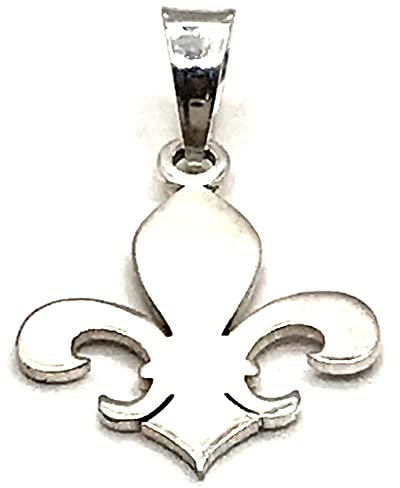 MASBARATA PENDENTIF FLEUR DE LIS ARGENT D ELEY 925/1000, 2CM, Argent sterling, Non applicable
