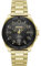 HUGO Analog Quarzuhr für Herren Kollektion #Visit mit Goldfarben Edelstahlarmband - 1530304