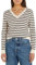 Tommy Hilfiger Damen Pullover Co Jersey Stitch V-Nk Sweater Strickpullover, Mehrfarbig (Breton STP/Calico/Desert Sky), XS