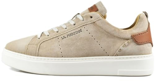 La Martina Sneaker LFM231.050.3310, Rauleder, Beige, Herren EU 40