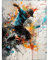Artery8 Parkour Jump Urban Sport Paint Splat Action Shot Extra Large XL Wall Art Poster Print