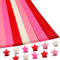KAMAIKA 1080 Origami Sterne Papierstreifen, rote Farbverlauf-Sternstreifen, doppelseitiges Origami, Glückssterne, Geschenk, Schulhandwerk, Feiertagsdekoration(Rot)