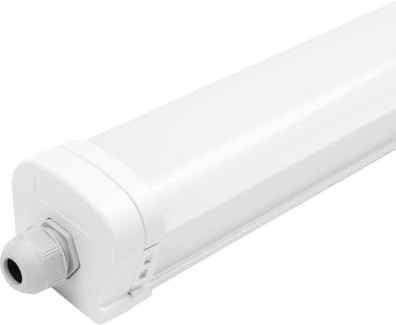Ledvion Feuchtraumleuchte LED 150cm 48W 130lm/W 6500K IP65 | Koppelbar fuer Garage Werkstatt Keller und trockene Innenraeume mit einfacher Montage