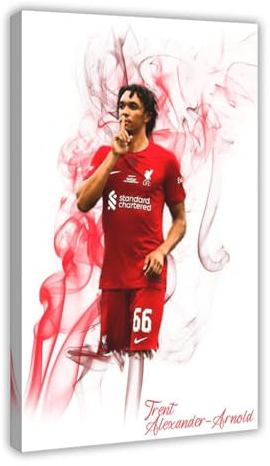 ZOLULA Trent Alexander-Arnold – Fußballspieler-Poster, Leinwand-Poster, Wandkunst, Dekordruck, Bild, Gemälde für Wohnzimmer, Schlafzimmer, Dekoration, Rahmenstil, 40 x 60 cm