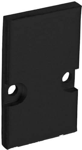 Barthelme 62399110_9005 Endkappen-Set Aluminium (L x B x H) 3 x 18.4 x 30 mm 2 St.