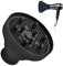 CAREDGO Diffuseur Sèche-Cheveux, Diffuseur Cheveux Bouclés Universel Embout Seche Cheveux Diffuseur Universel pour Sèche-Cheveux Pliable Couverture de Sèche-Cheveux pour Diamètre de 3,5 à 5,2 cm(Noir)