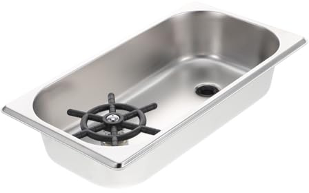 Flaschen Edelstahl mit Hochdruck und Becherreiniger für Küche | 1 Satz, Silikon und Stahl, Silberfarben, für Waschbecken, Schnelles Spülen, Robustes Zubehör