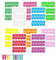 300 Pcs Cable Labels Sticker, 10 Colours (A4 Size) Self-Adhesive Blank Cable Tags Reusable Wire Labels, Network Cable Markers Waterproof Cord Label Color Wire Stickers for Management Identification