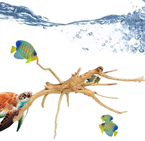 Qutalmi Treibholz Für Das Aquarium, Sinkend, Aquarium Wurzel Echtholz, Massive Reptilienholzzweige, Kleine Fische Verstecken Ruftup, Aquarium Dekoration Für Aquarien