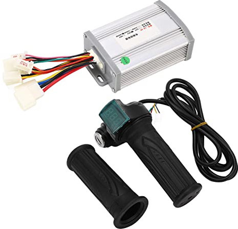 POENVFPO Elektrofahrrad-Controller-Kit, 36 V 800 W Bürstenmotor-Controller mit Leistungsanzeige, Drosselklappe für den DIY-Umbau von Elektrorollern und Motorrädern