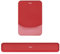 MOSISO Wrist Rest Support for Mouse Pad&Keyboard Set, Rectangular Ergonomic Mousepad Non-Slip Base Home/Office Pain Relief&Easy Typing Pad with Neoprene Cloth&Raised Curved Memory Foam, Red