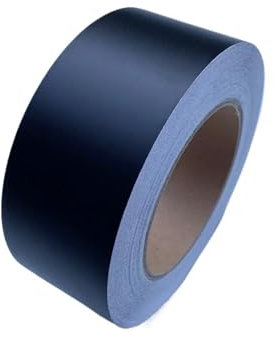 Rouleau de ruban adhésif en vinyle noir mat à rayures noires mates pour décoration de fenêtre de voiture (5 x 1 000 cm)