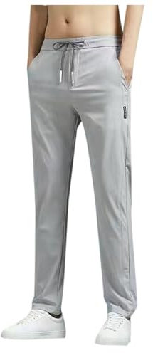 Herrenhose mit tiefen Taschen, lockere Passform, lässige Jogginghose mit Kordelzug für Laufen, Workout, Training, Basketball Paintball Hosen Herren Jogginghose Gerades Bein